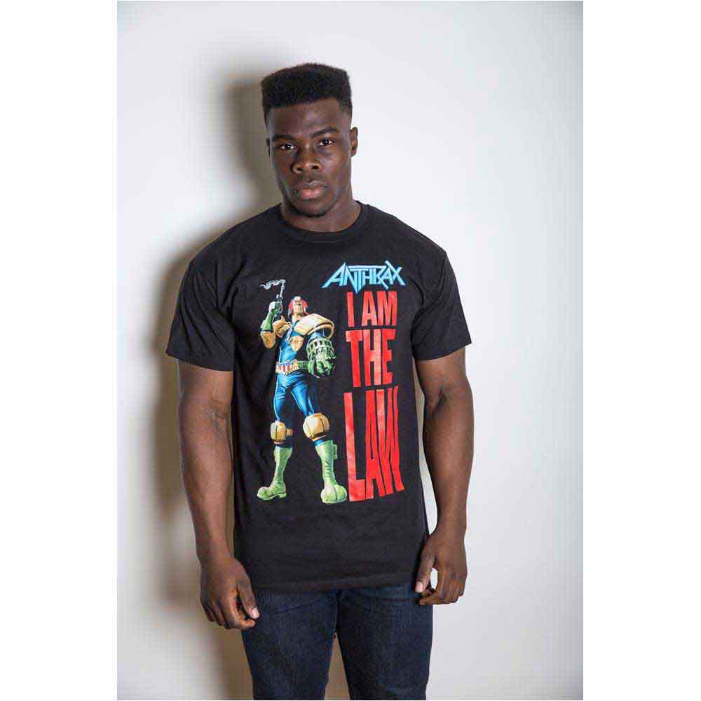 Anthrax Unisex T-Shirt: I am the Law (Black)
