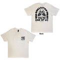Architects Unisex T-Shirt: Whiplash Who Gives A Fuck (Natural) (Back Print) (Ex-Tour)