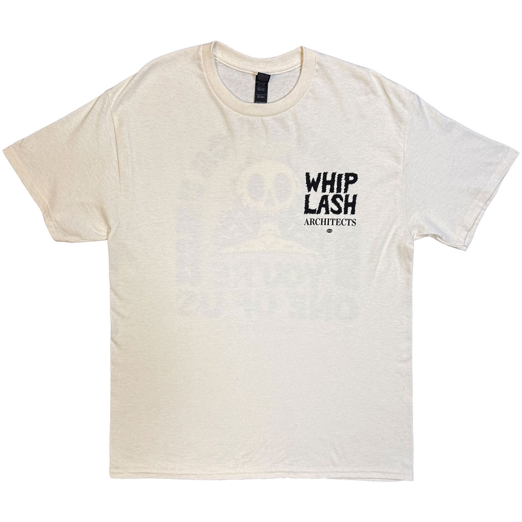 Architects Unisex T-Shirt: Whiplash Who Gives A Fuck (Natural) (Back Print) (Ex-Tour)