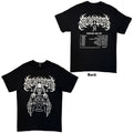Architects Unisex T-Shirt: TSTE & AB Skeleton EU Tour 25 (Black) (Back Print) (Ex-Tour)