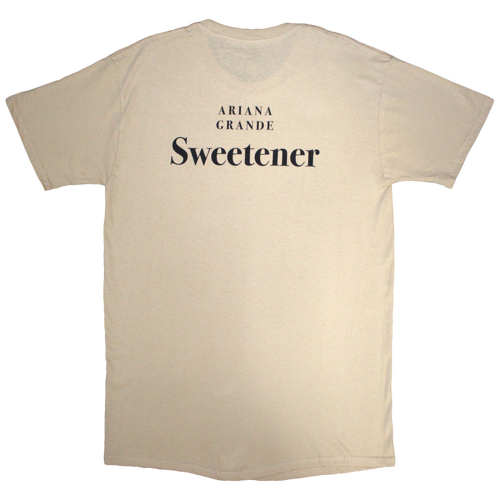 Ariana Grande Unisex T-Shirt: Sweetener (Sand) (Back Print)