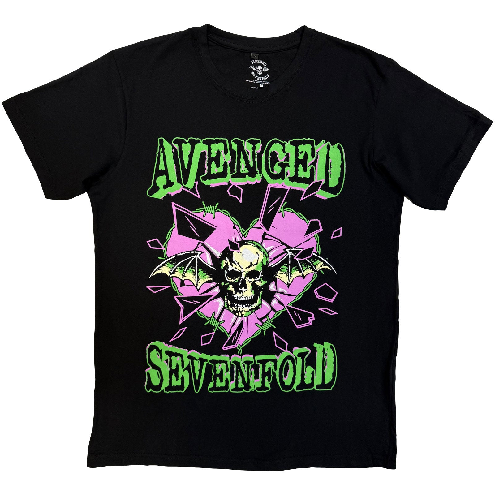 Avenged Sevenfold Unisex Premium Carbon T-Shirt: Heart Break (Black)