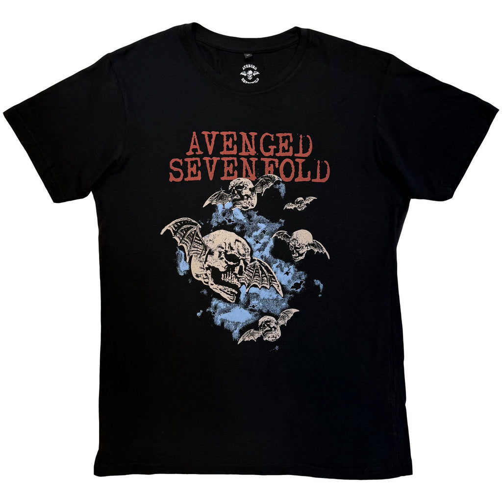 Avenged Sevenfold Unisex Premium Carbon T-Shirt: Night Bats (Black)