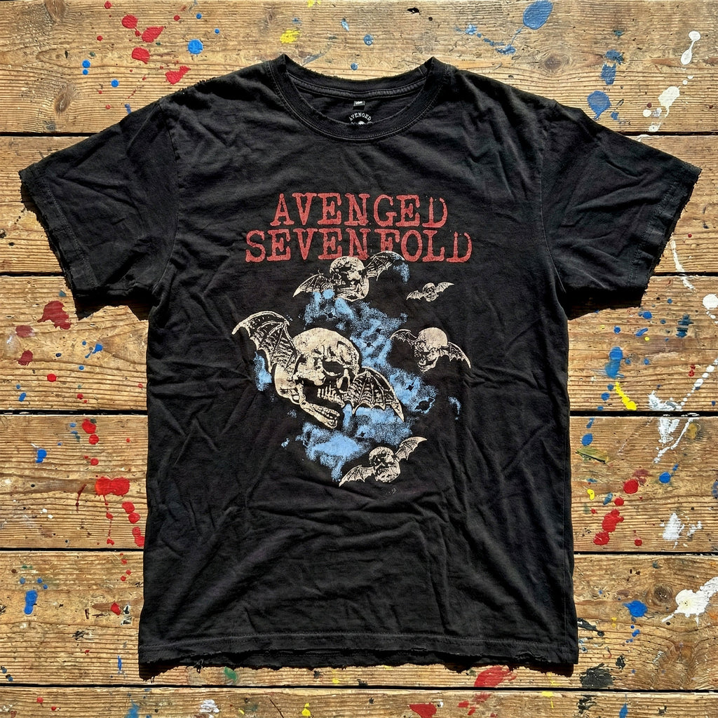 Avenged Sevenfold Unisex Premium Carbon T-Shirt: Night Bats (Black)