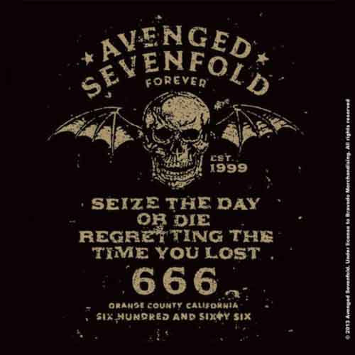 Avenged Sevenfold Single Cork Coaster: Seize the Day (LOS)