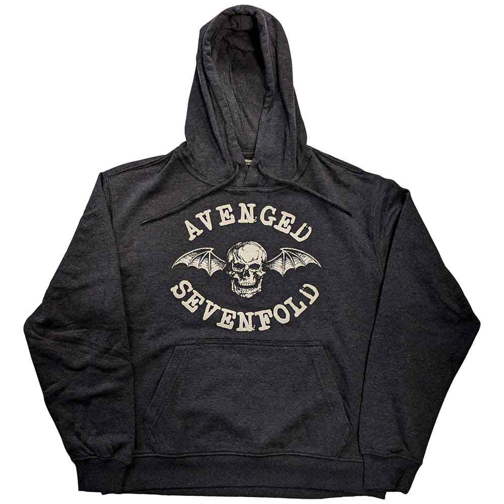 Avenged Sevenfold Unisex Pullover Hoodie: Logo (Grey)