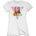 A Star Is Born Ladies T-Shirt: Ally Geo-Triangle (White) (LOS)
