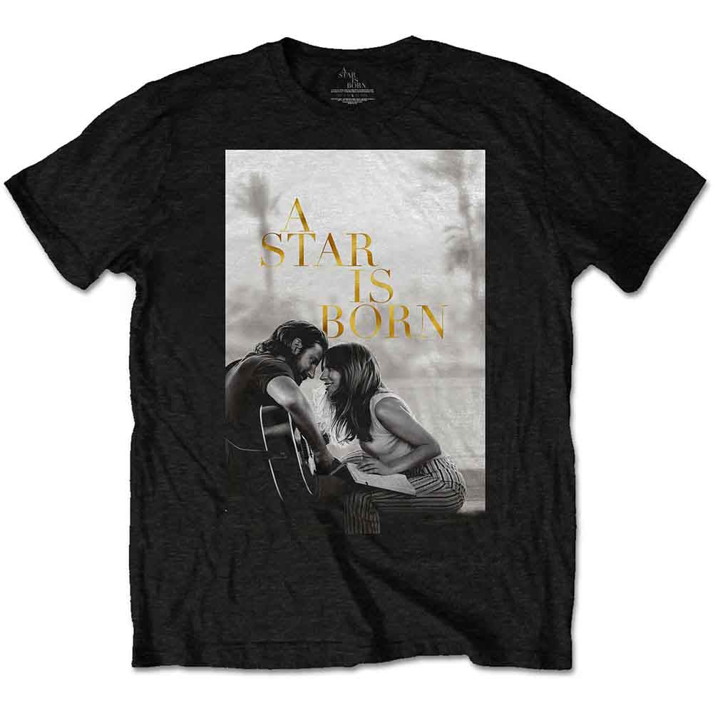 A Star Is Born Unisex T-Shirt: Jack & Ally Movie Poster (Black) (LOS)