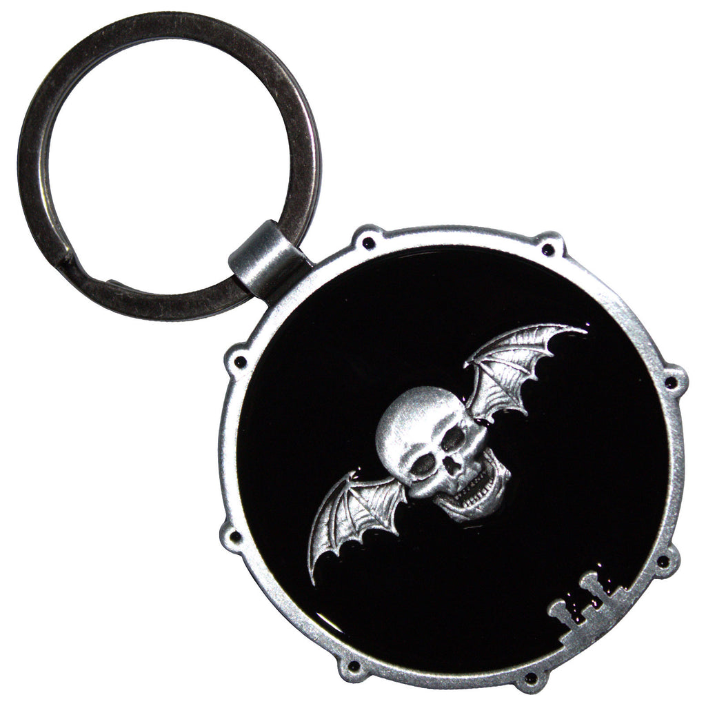 Avenged Sevenfold Keychain: Deathbat Drum (Double-Sided)