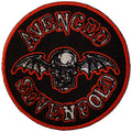 Avenged Sevenfold Standard Patch: Deathbat Orange Border