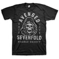 Avenged Sevenfold Unisex T-Shirt: So Grim Orange County (Black)