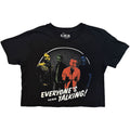 All Time Low Ladies Crop Top: Everyone's Talking (Black)