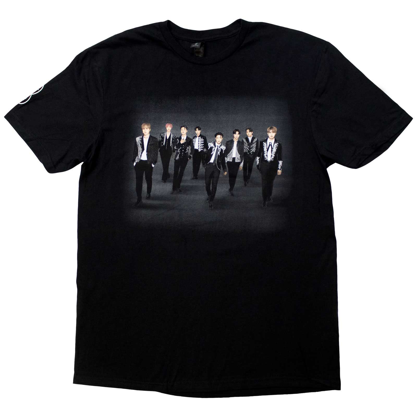 ATEEZ Unisex T-Shirt: Fellowship Tour Euro Photo (Black) (Back Print & Ex-Tour)