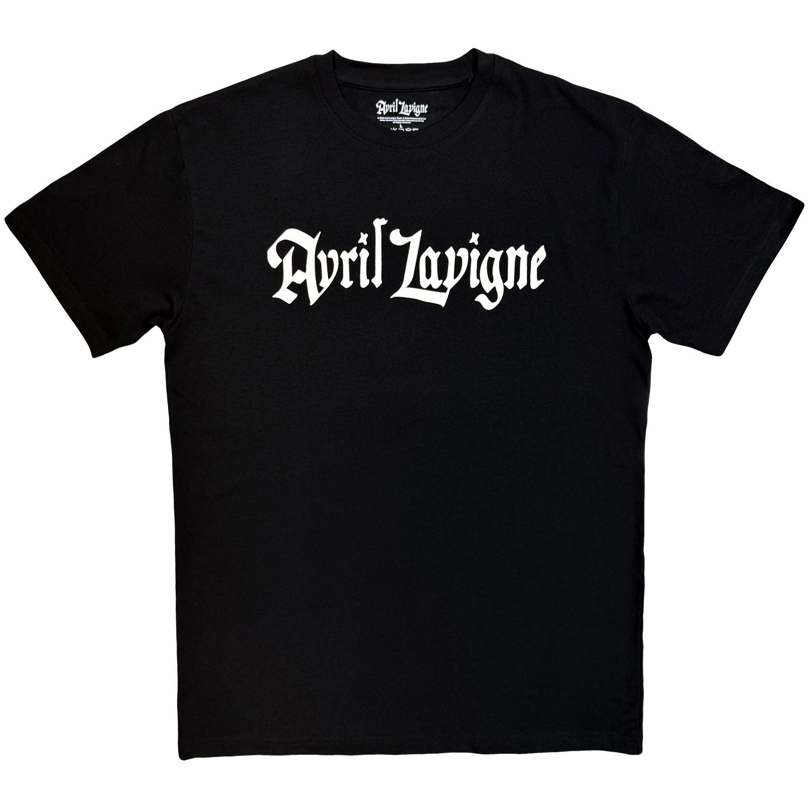 Avril Lavigne Unisex T-Shirt: Logo Mono (Black)