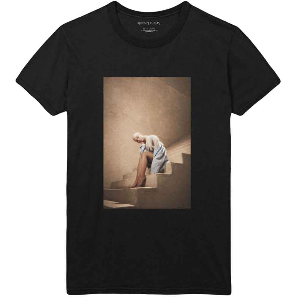T-shirt unisexe Ariana Grande : Staircase (Noir)
