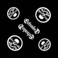 Entombed Unisex Bandana: Skull Logo (Black)