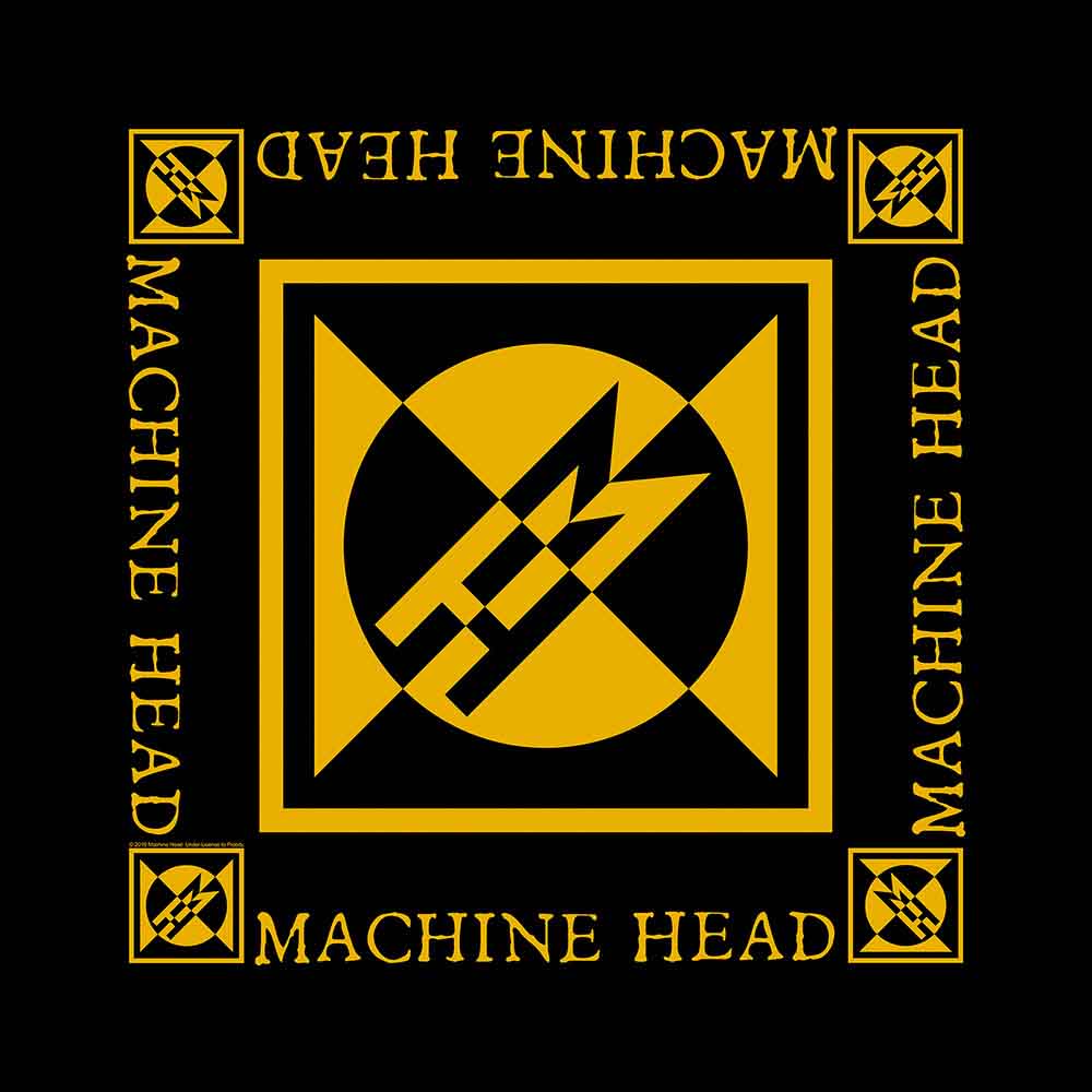 Machine Head Unisex Bandana: Diamond Logo (Black)