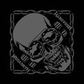 Megadeth Unisex Bandana: Vic Rattlehead (Black)