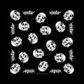 Anthrax Unisex Bandana: Not Man (Black)