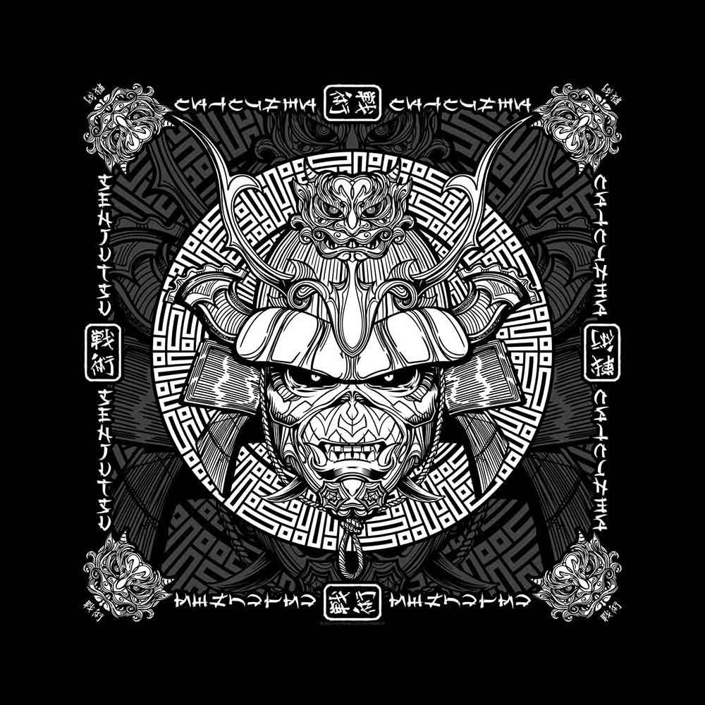 Iron Maiden Unisex Bandana: Senjutsu Samurai Eddie (Black)