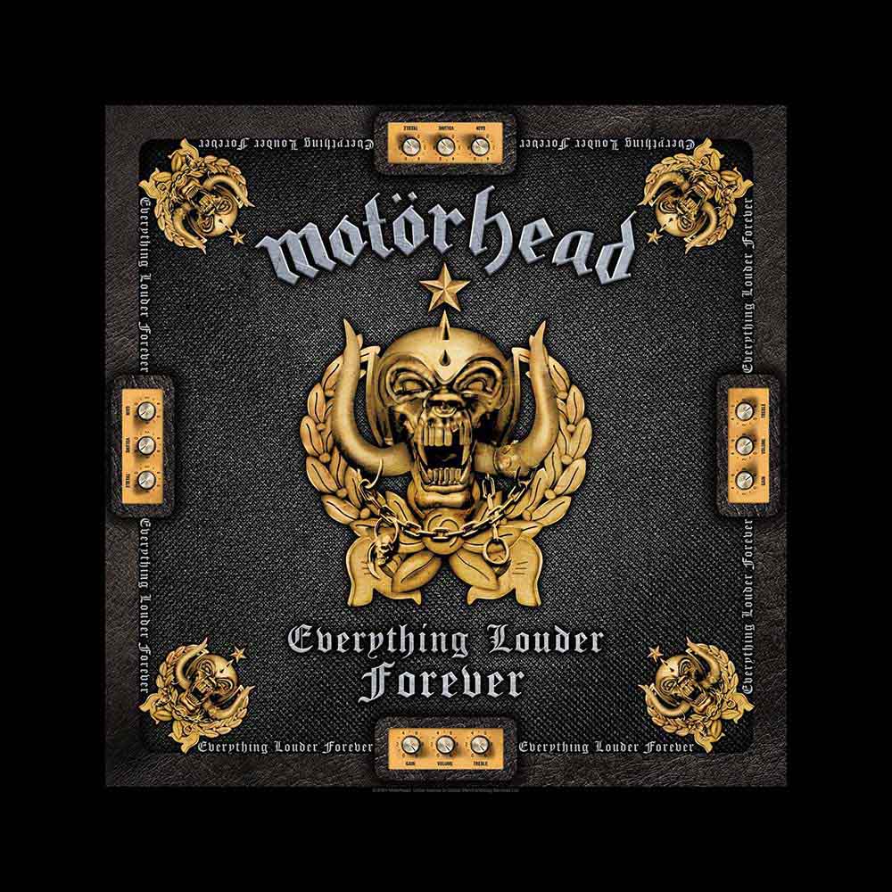 Motorhead Unisex Bandana: Everything Louder Forever (Black)