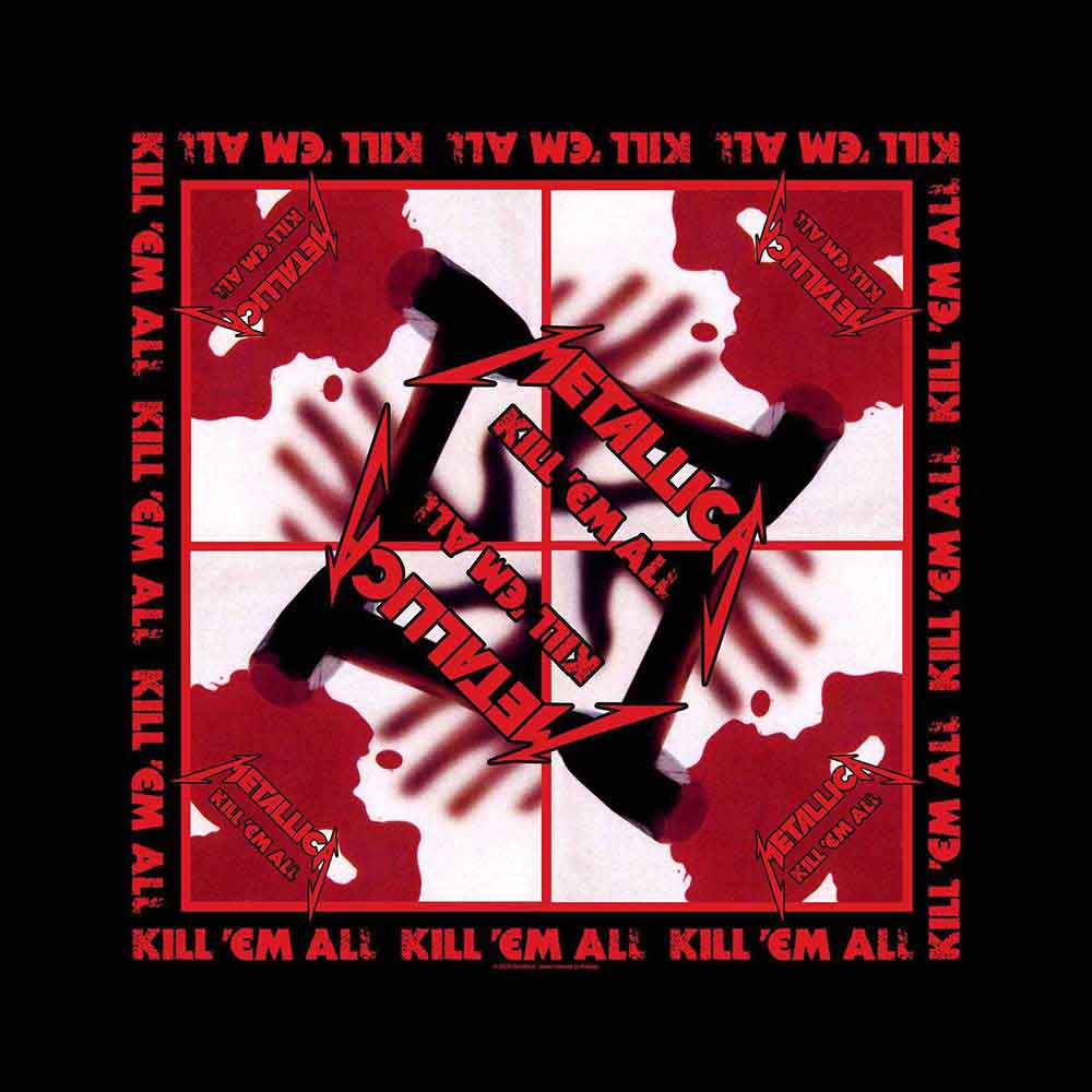 Metallica Unisex Bandana: Kill 'Em All (Black)