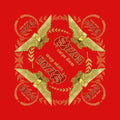 Saxon Unisex Bandana: Carpe Diem (Red)