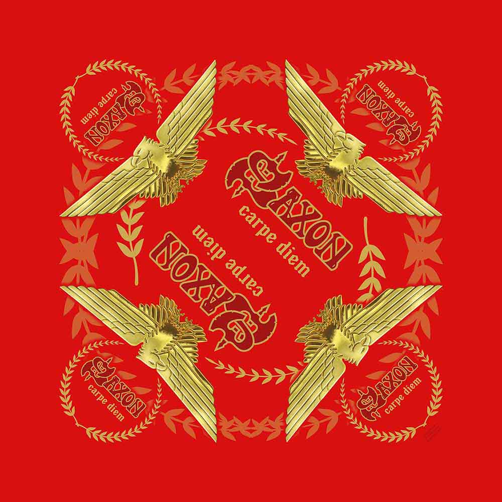 Saxon Unisex Bandana: Carpe Diem (Red)