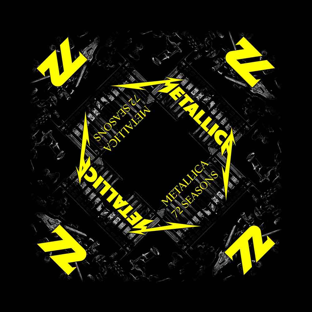 Metallica Unisex Bandana: 72 Seasons (Black)