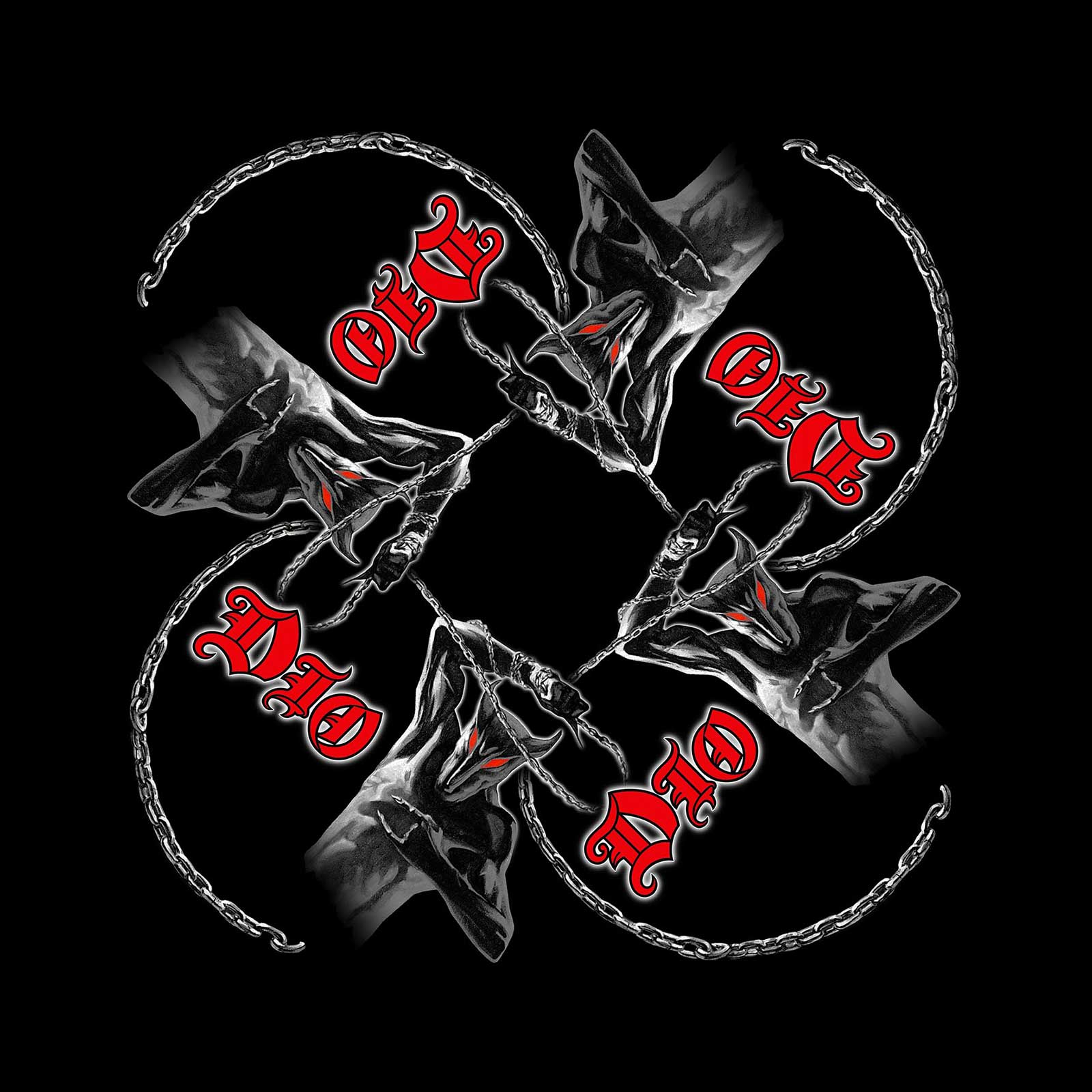 Dio Unisex Bandana: Holy Diver/Murray (Black)