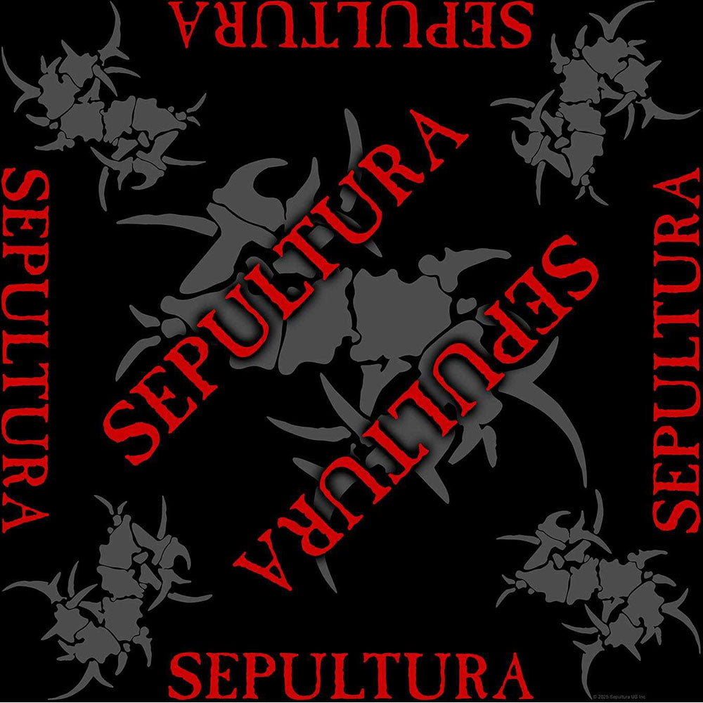 Sepultura Unisex Bandana: Logo (Black)