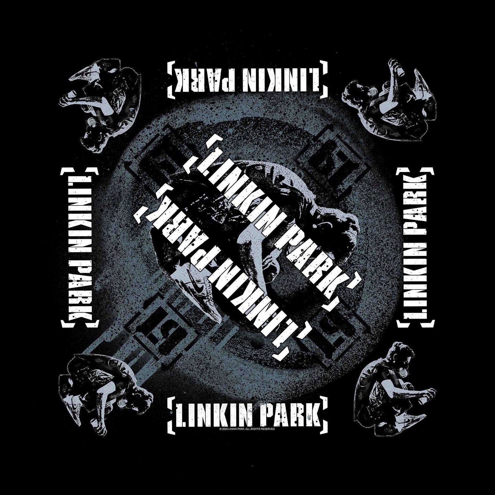 Linkin Park Unisex Bandana: Meteora (Black)