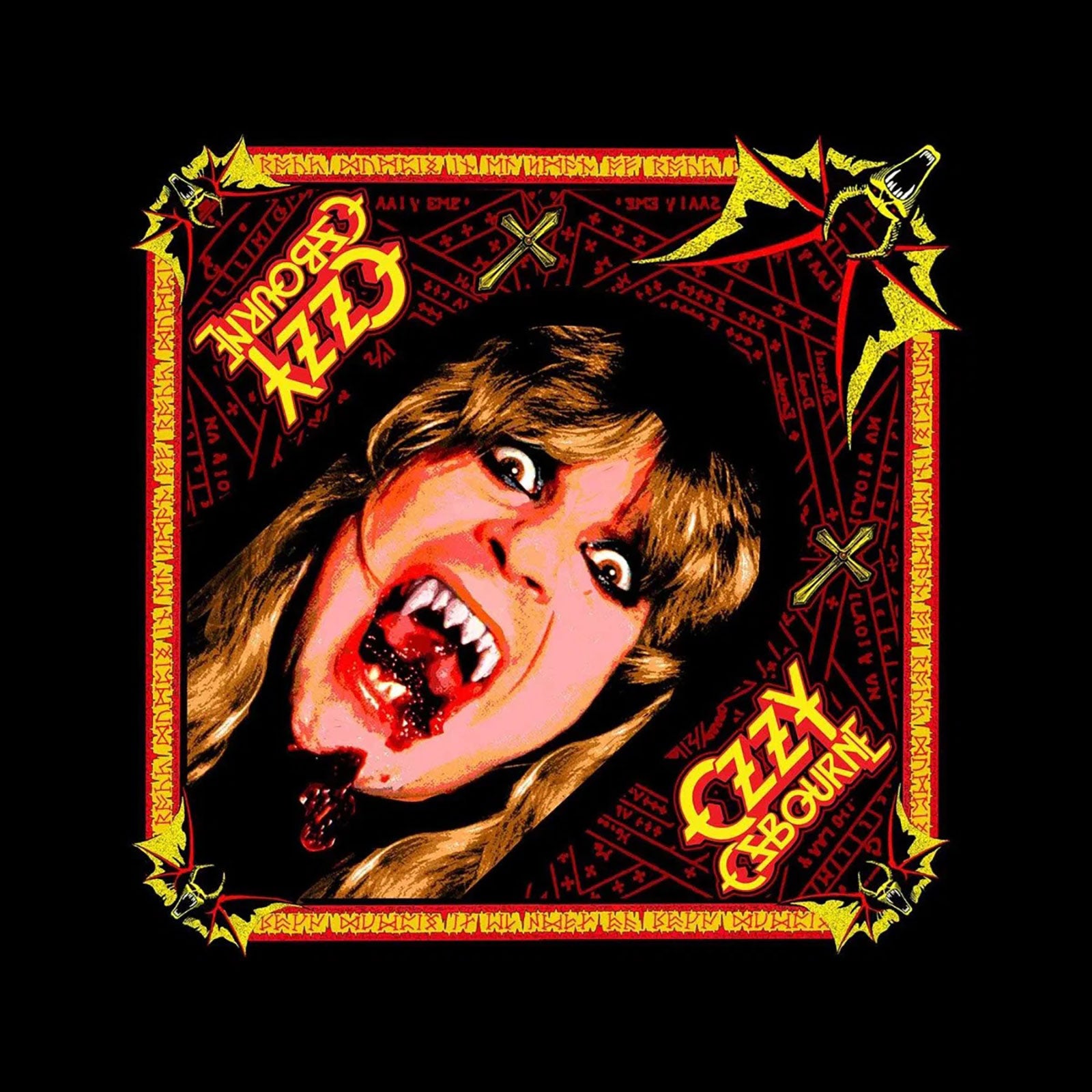 Ozzy Osbourne Unisex Bandana: Speak Of The Devil (Black)