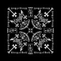 Mayhem Unisex Bandana: Skull Omega (Black)