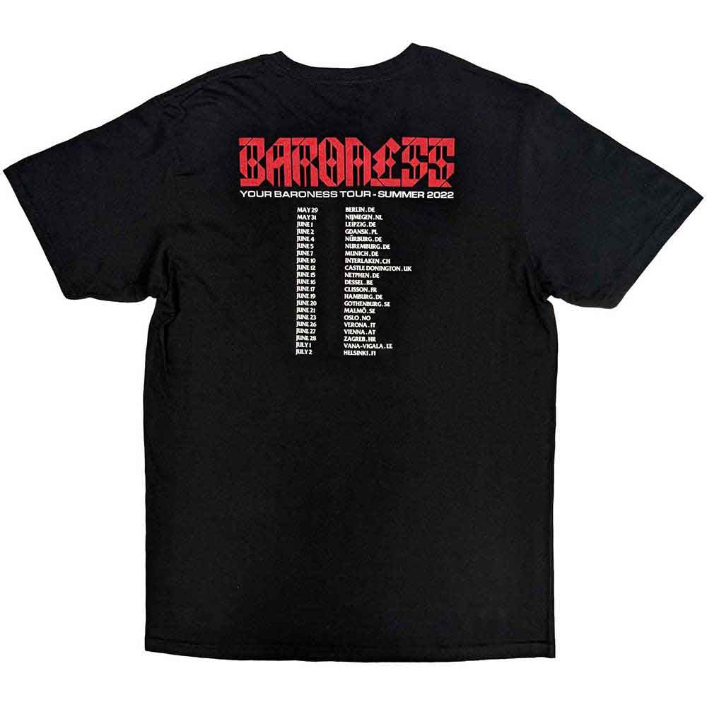 Baroness Unisex T-Shirt: Lightwing (Black) (Back Print)