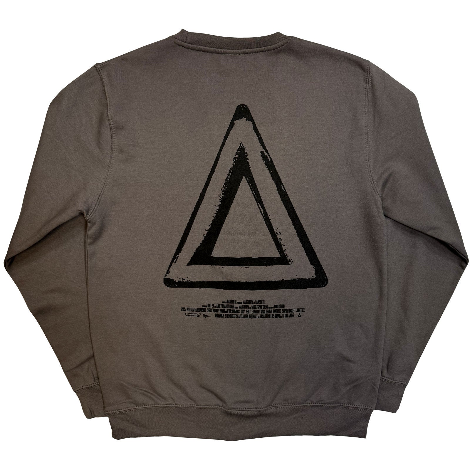 Bastille Unisex Sweatshirt: Repeat Logo (Charcoal Grey) (Back Print) (Ex-Tour)
