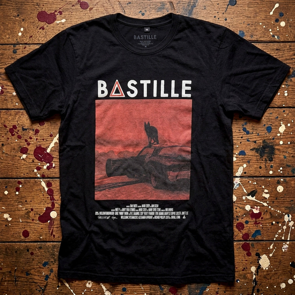 Bastille Unisex Premium Carbon T-Shirt: Bad Blood Wolf (Black)