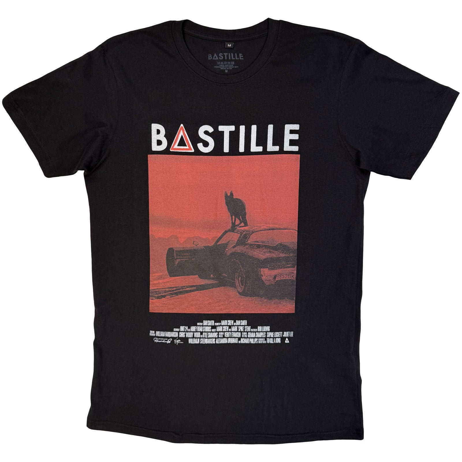 Bastille Unisex Premium Carbon T-Shirt: Bad Blood Wolf (Black)