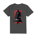 DC Comics Unisex T-Shirt: The Batman Distressed Logo (Charcoal Grey)