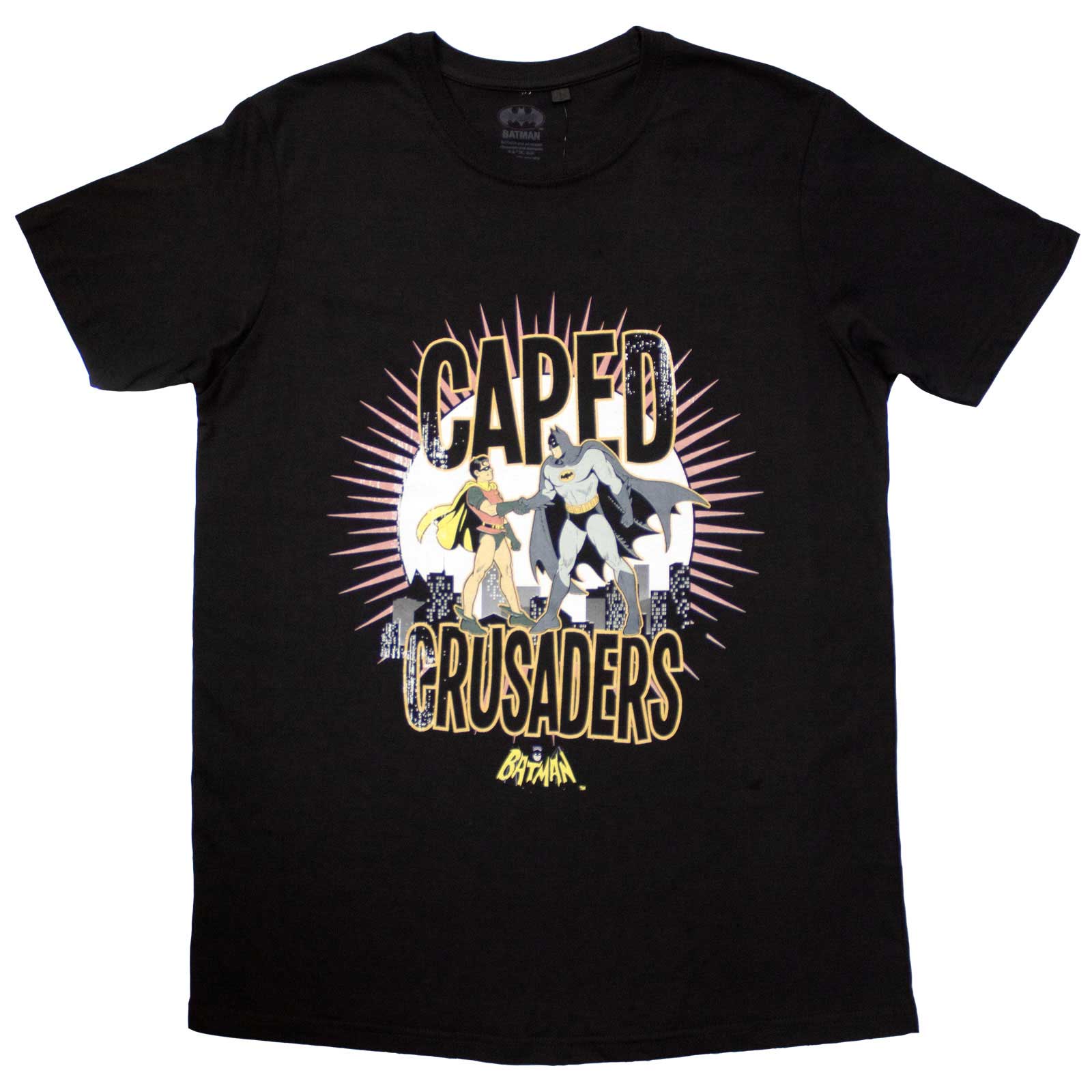 DC Comics Unisex T-Shirt: Batman Caped Crusaders (Black)