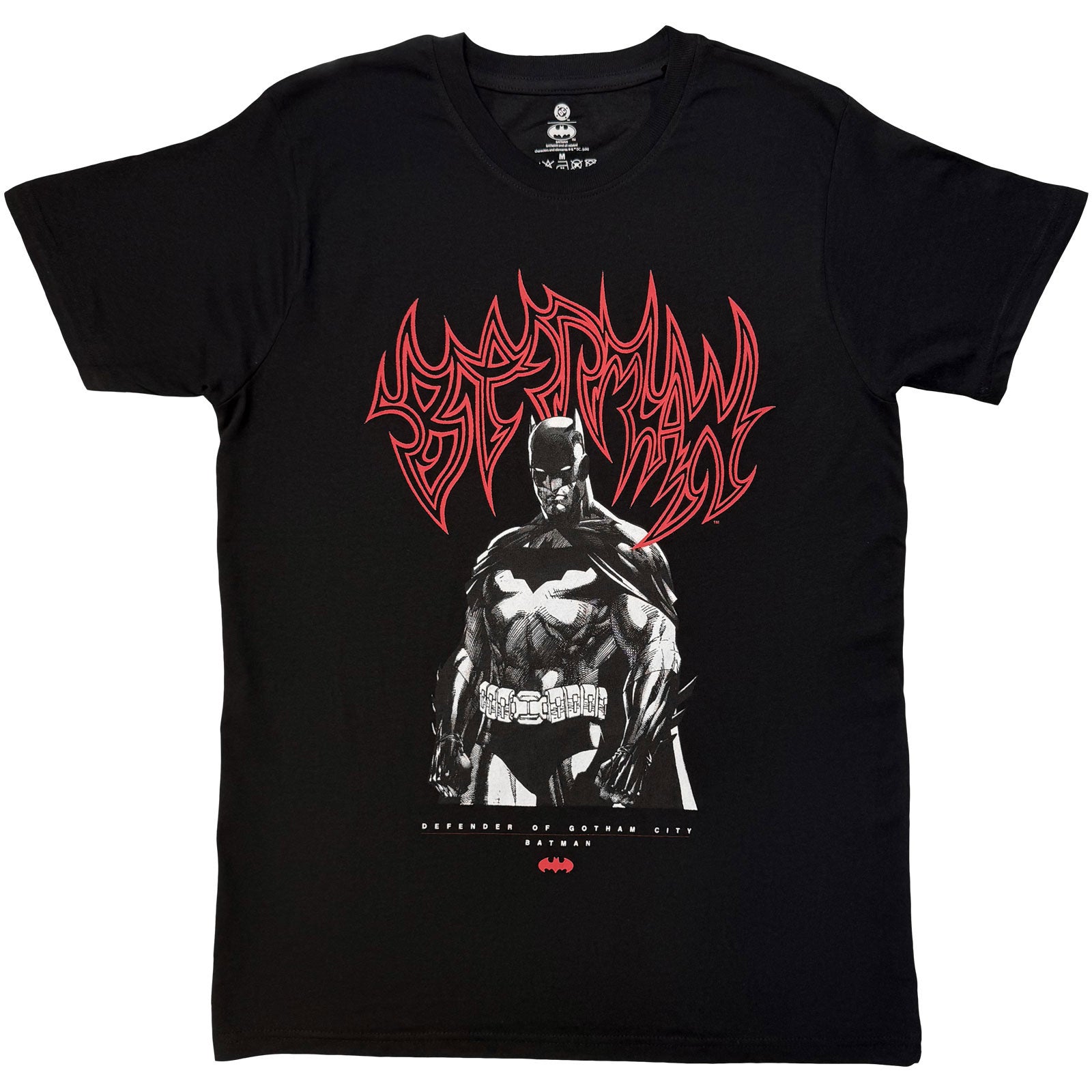 DC Comics Unisex T-Shirt: Batman Batman Defender Of Gotham City (Black)