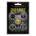 Guns N' Roses Button Badge Pack: Bullet Logo