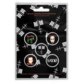 Marilyn Manson Button Badge Pack: Cross Logo