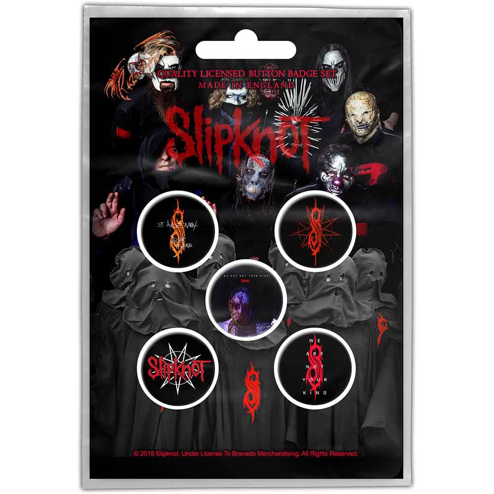 Slipknot Button Badge Pack: We Are Not Your Kind