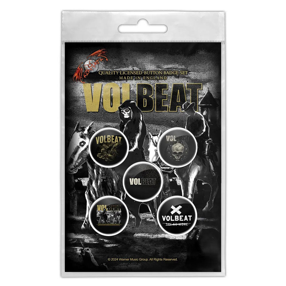 Volbeat Button Badge Pack: Outlaw Gentlemen