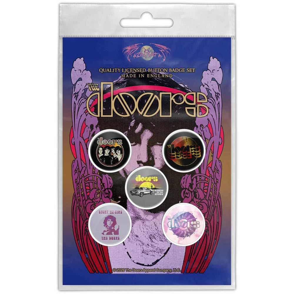 The Doors Button Badge Pack: Jim Morrison