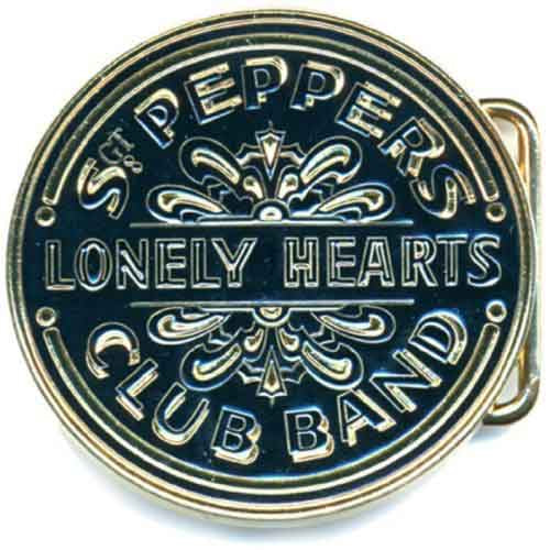 The Beatles Belt Buckle: Sgt Pepper Drum (Gold)