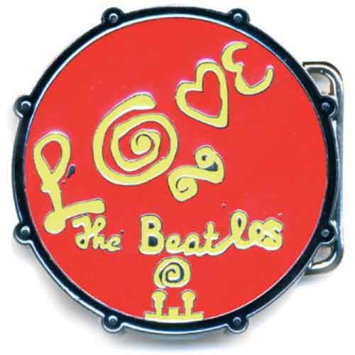 The Beatles Belt Buckle: Love Drum (Red)