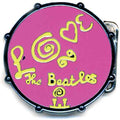 The Beatles Belt Buckle: Love Drum (Pink)