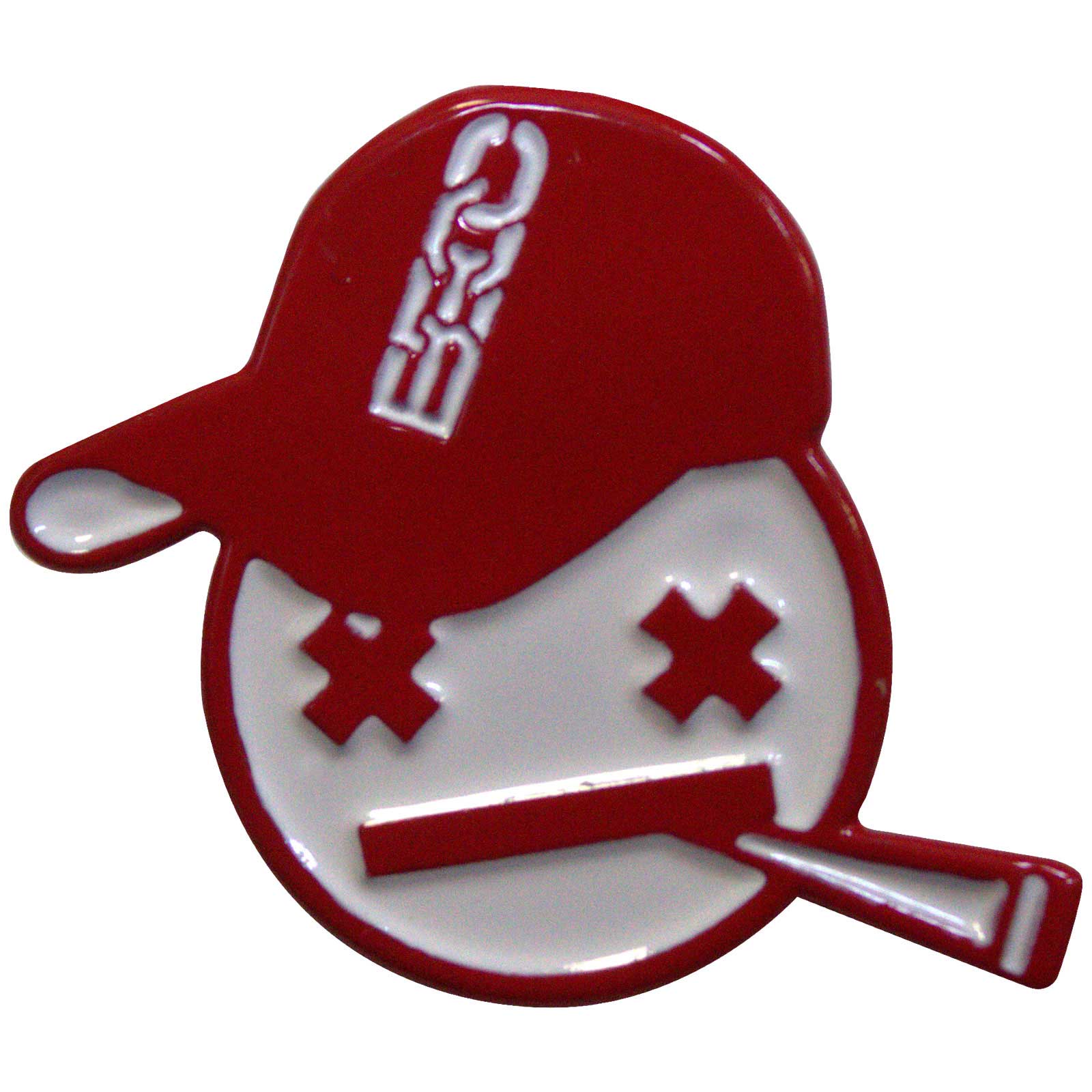Bad Boy Chiller Crew Pin Badge: Red Emblem